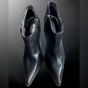 Harley-Davidson studded stiletto leather ankle boots Wmns sz US 6/EU 7